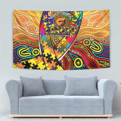 Autism Awareness Australia GWS Giants Tapestry Aboriginal Indigenous Art