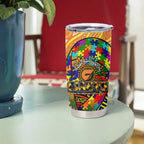 Autism Awareness Australia GWS Giants Tumbler Cup Aboriginal Indigenous Art