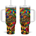 Autism Awareness Australia GWS Giants Tumbler With Handle Aboriginal Indigenous Art