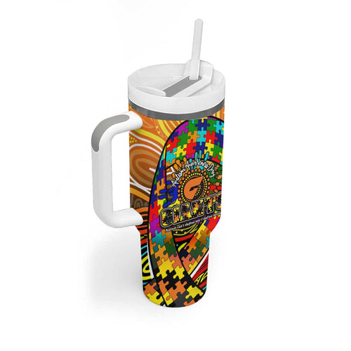 Autism Awareness Australia GWS Giants Tumbler With Handle Aboriginal Indigenous Art