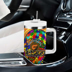 Autism Awareness Australia GWS Giants Tumbler With Handle Aboriginal Indigenous Art
