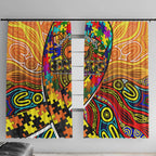 Autism Awareness Australia GWS Giants Window Curtain Aboriginal Indigenous Art