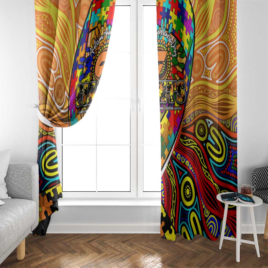 Autism Awareness Australia GWS Giants Window Curtain Aboriginal Indigenous Art