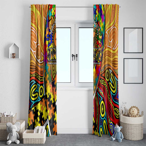 Autism Awareness Australia GWS Giants Window Curtain Aboriginal Indigenous Art