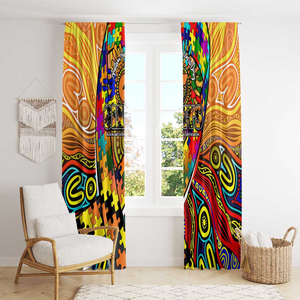 Autism Awareness Australia GWS Giants Window Curtain Aboriginal Indigenous Art