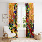 Autism Awareness Australia GWS Giants Window Curtain Aboriginal Indigenous Art