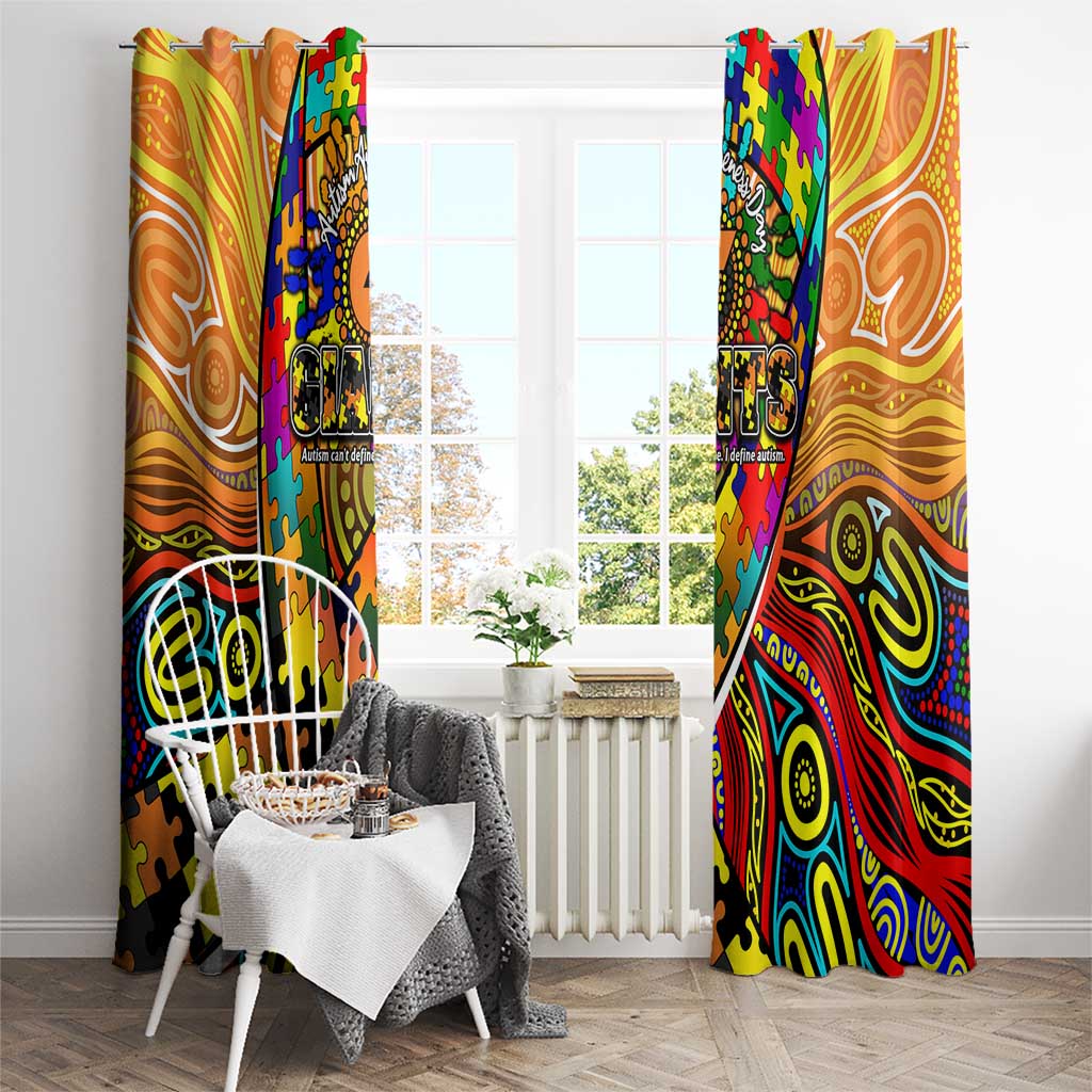 Autism Awareness Australia GWS Giants Window Curtain Aboriginal Indigenous Art