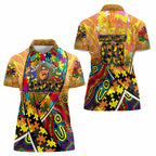 Autism Awareness Australia GWS Giants Women Polo Shirt Aboriginal Indigenous Art