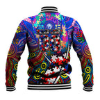 Autism Awareness Australia Western Bulldogs Baseball Jacket Aboriginal Indigenous Art