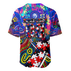 Autism Awareness Australia Western Bulldogs Baseball Jersey Aboriginal Indigenous Art
