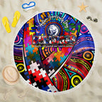 Autism Awareness Australia Western Bulldogs Beach Blanket Aboriginal Indigenous Art