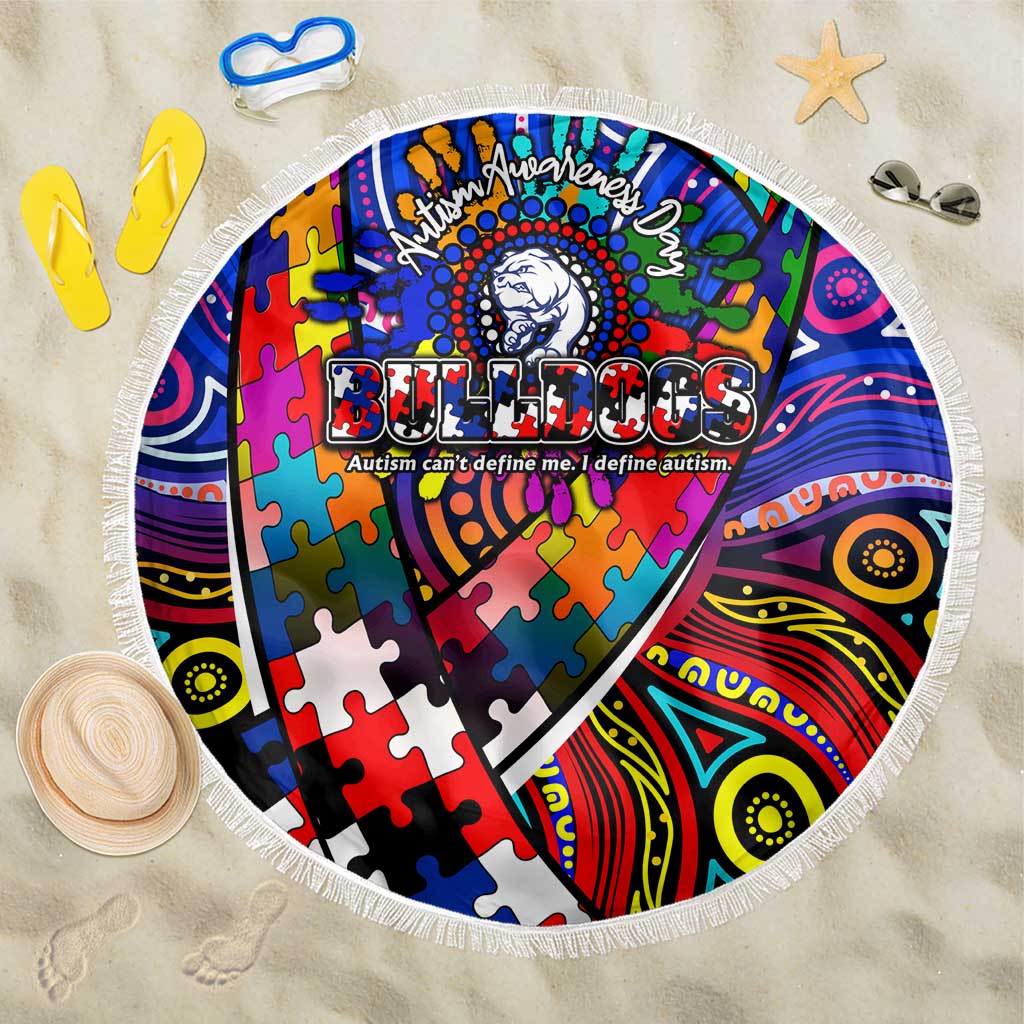 Autism Awareness Australia Western Bulldogs Beach Blanket Aboriginal Indigenous Art
