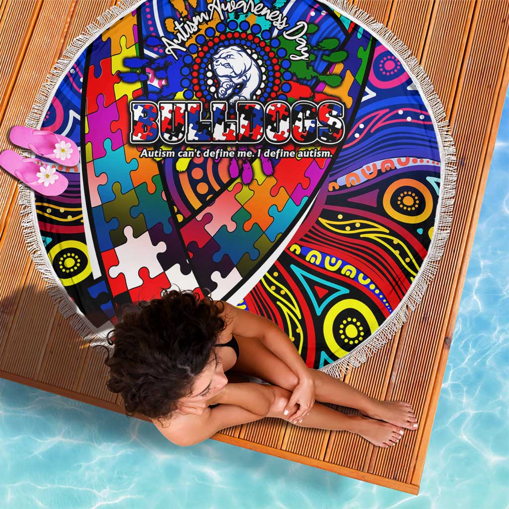 Autism Awareness Australia Western Bulldogs Beach Blanket Aboriginal Indigenous Art
