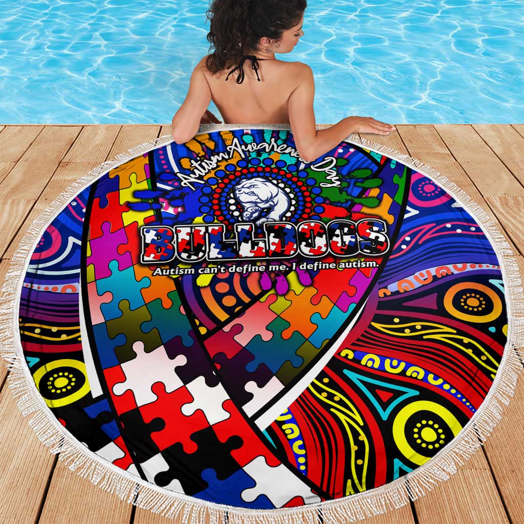 Autism Awareness Australia Western Bulldogs Beach Blanket Aboriginal Indigenous Art