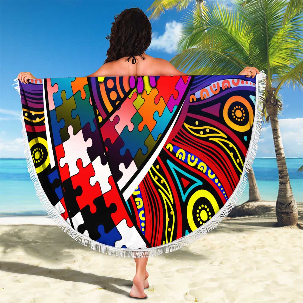 Autism Awareness Australia Western Bulldogs Beach Blanket Aboriginal Indigenous Art