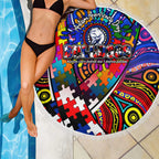 Autism Awareness Australia Western Bulldogs Beach Blanket Aboriginal Indigenous Art