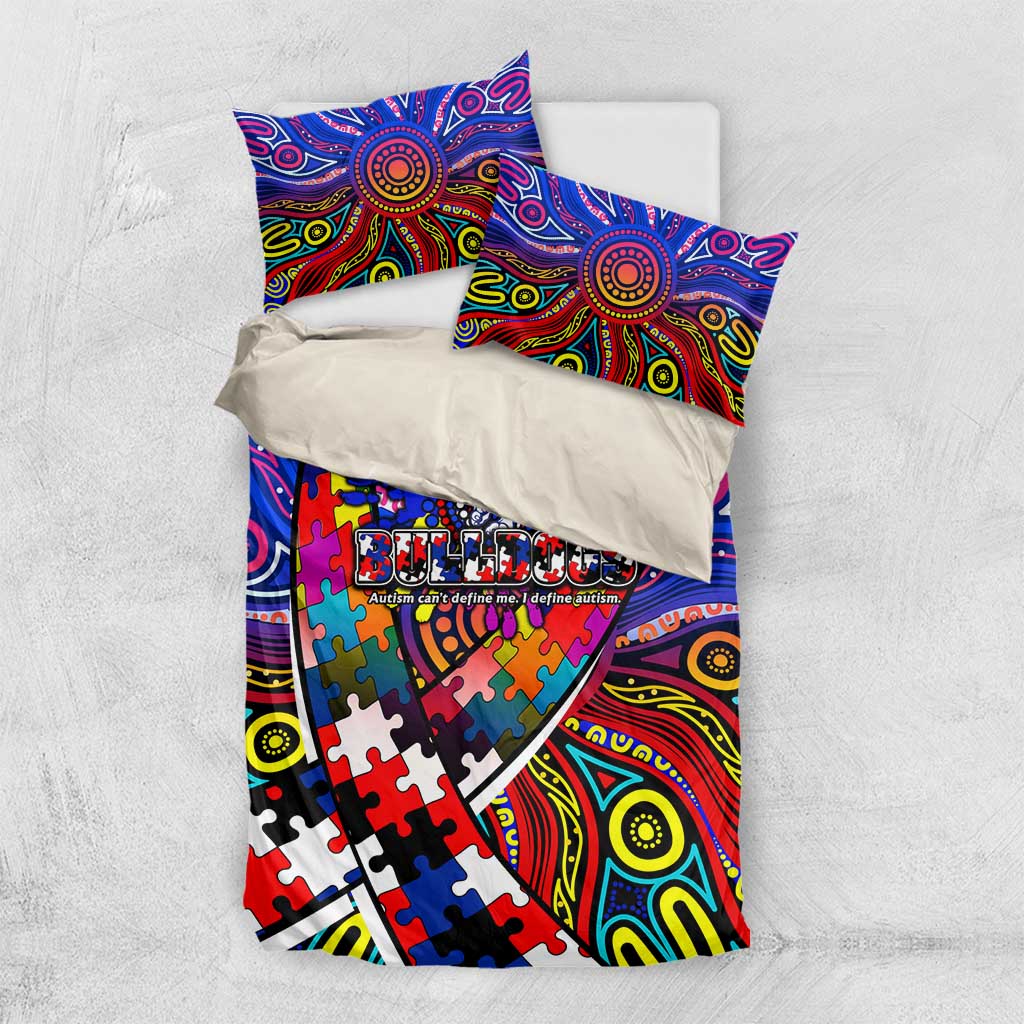 Autism Awareness Australia Western Bulldogs Bedding Set Aboriginal Indigenous Art