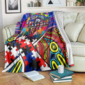 Autism Awareness Australia Western Bulldogs Blanket Aboriginal Indigenous Art