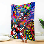 Autism Awareness Australia Western Bulldogs Blanket Aboriginal Indigenous Art