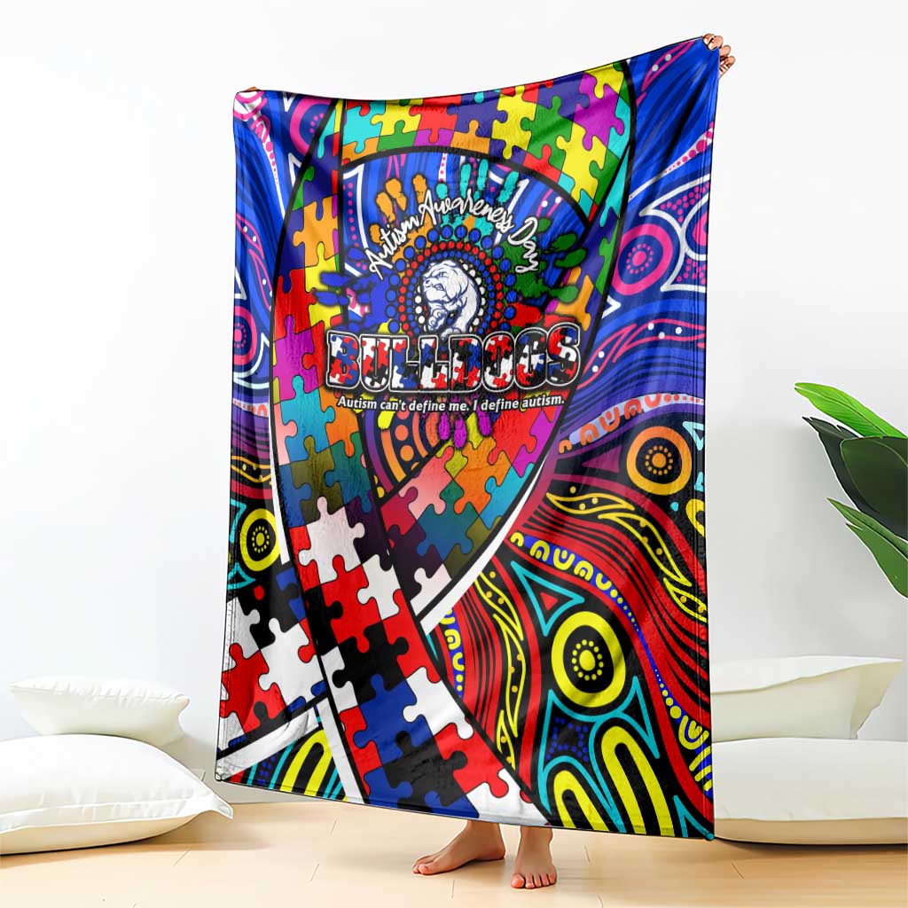Autism Awareness Australia Western Bulldogs Blanket Aboriginal Indigenous Art