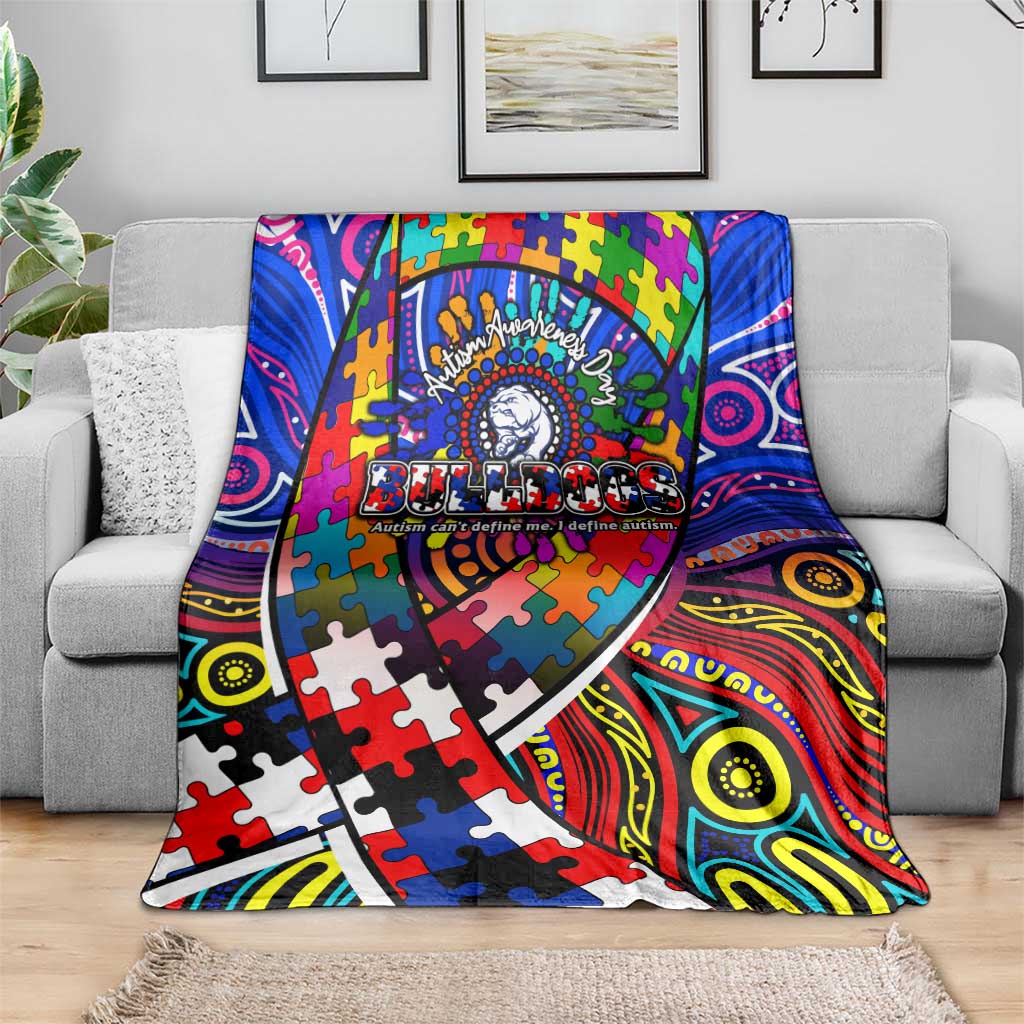 Autism Awareness Australia Western Bulldogs Blanket Aboriginal Indigenous Art