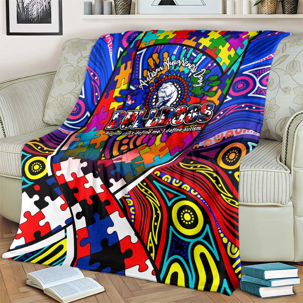 Autism Awareness Australia Western Bulldogs Blanket Aboriginal Indigenous Art