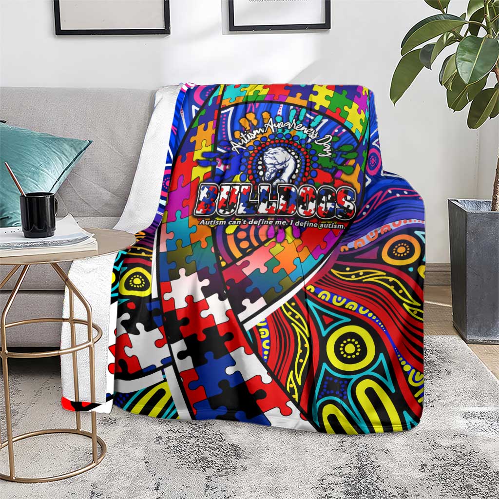 Autism Awareness Australia Western Bulldogs Blanket Aboriginal Indigenous Art
