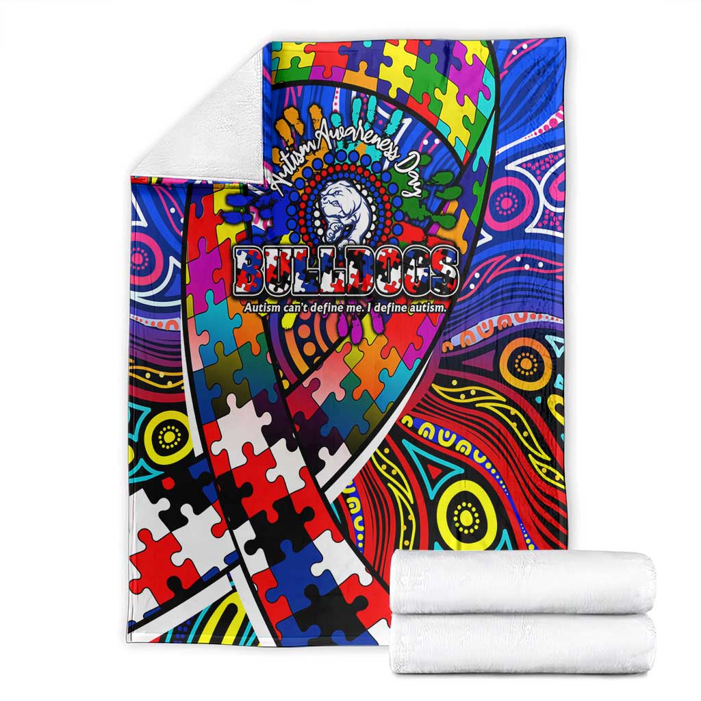 Autism Awareness Australia Western Bulldogs Blanket Aboriginal Indigenous Art