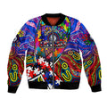 Autism Awareness Australia Western Bulldogs Bomber Jacket Aboriginal Indigenous Art