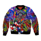 Autism Awareness Australia Western Bulldogs Bomber Jacket Aboriginal Indigenous Art