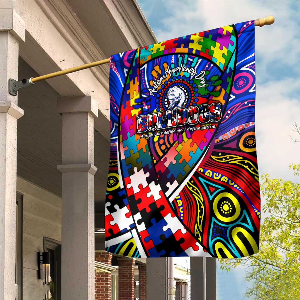 Autism Awareness Australia Western Bulldogs Garden Flag Aboriginal Indigenous Art