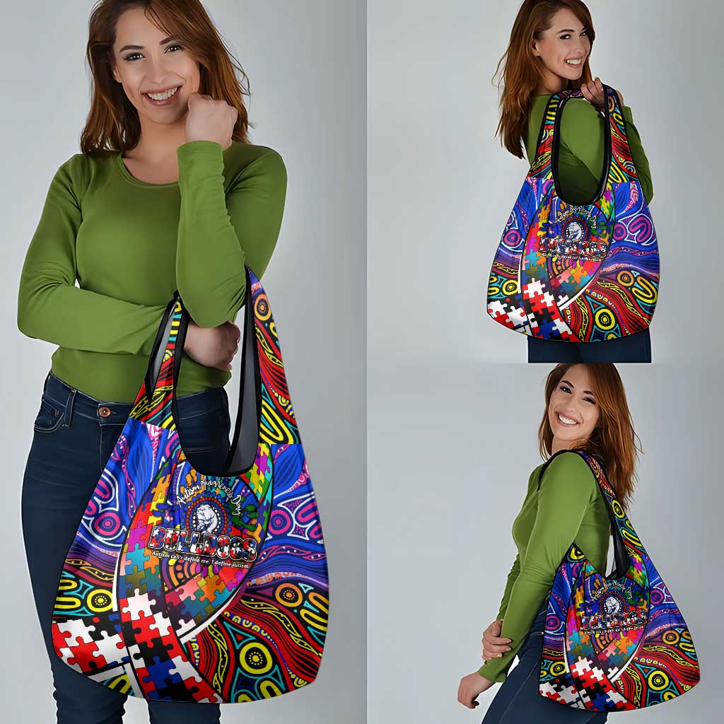 Autism Awareness Australia Western Bulldogs Grocery Bag Aboriginal Indigenous Art