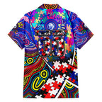 Autism Awareness Australia Western Bulldogs Hawaiian Shirt Aboriginal Indigenous Art