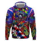 Autism Awareness Australia Western Bulldogs Hoodie Aboriginal Indigenous Art