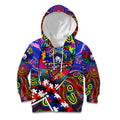 Autism Awareness Australia Western Bulldogs Kid Hoodie Aboriginal Indigenous Art