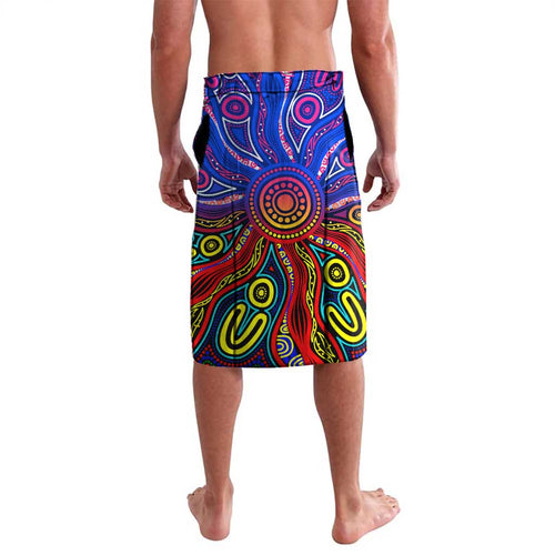 Autism Awareness Australia Western Bulldogs Lavalava Aboriginal Indigenous Art