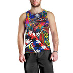 Autism Awareness Australia Western Bulldogs Men Tank Top Aboriginal Indigenous Art