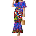 Autism Awareness Australia Western Bulldogs Mermaid Dress Aboriginal Indigenous Art