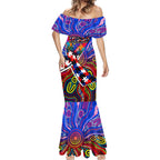 Autism Awareness Australia Western Bulldogs Mermaid Dress Aboriginal Indigenous Art