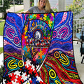 Autism Awareness Australia Western Bulldogs Quilt Aboriginal Indigenous Art