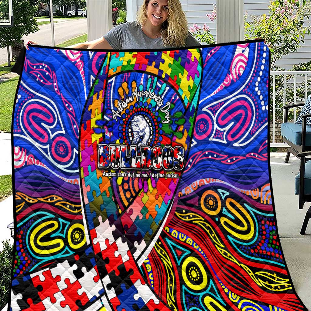 Autism Awareness Australia Western Bulldogs Quilt Aboriginal Indigenous Art