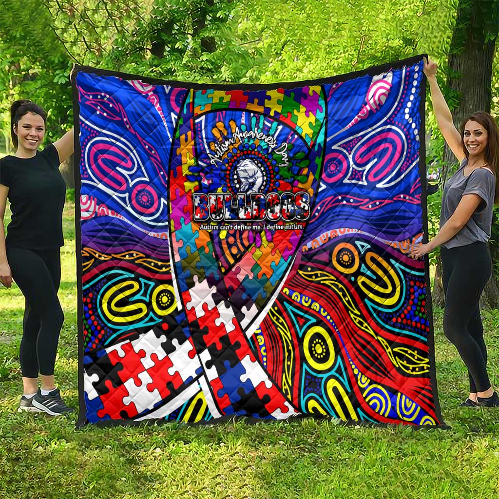 Autism Awareness Australia Western Bulldogs Quilt Aboriginal Indigenous Art