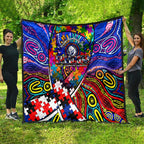 Autism Awareness Australia Western Bulldogs Quilt Aboriginal Indigenous Art