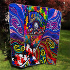 Autism Awareness Australia Western Bulldogs Quilt Aboriginal Indigenous Art