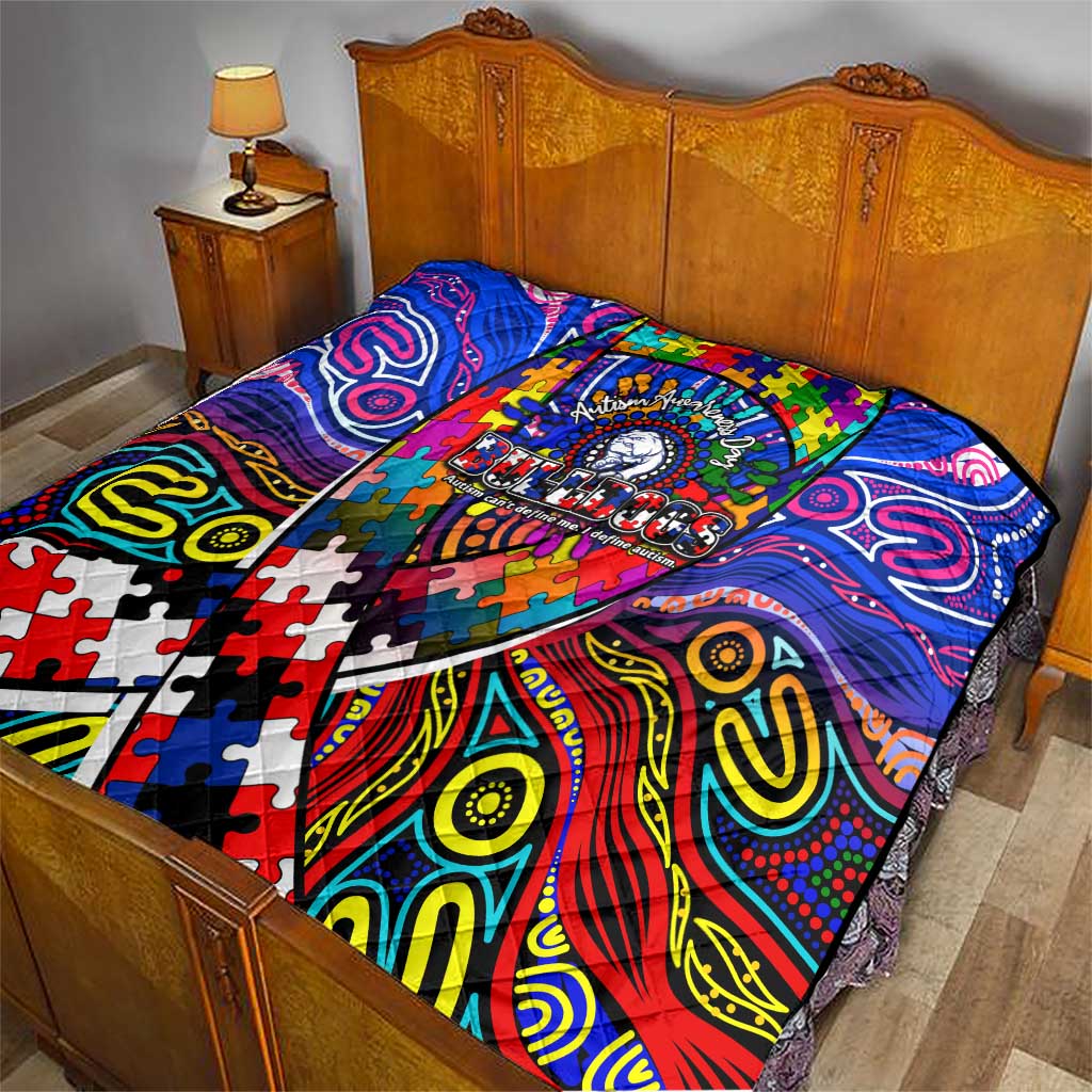 Autism Awareness Australia Western Bulldogs Quilt Aboriginal Indigenous Art