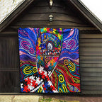 Autism Awareness Australia Western Bulldogs Quilt Aboriginal Indigenous Art