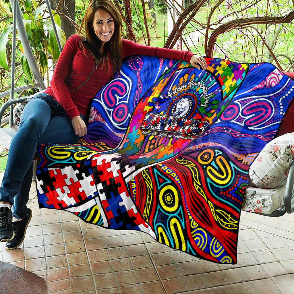 Autism Awareness Australia Western Bulldogs Quilt Aboriginal Indigenous Art
