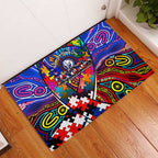 Autism Awareness Australia Western Bulldogs Rubber Doormat Aboriginal Indigenous Art