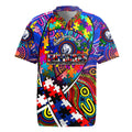 Autism Awareness Australia Western Bulldogs Rugby Jersey Aboriginal Indigenous Art