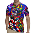 Autism Awareness Australia Western Bulldogs Rugby Jersey Aboriginal Indigenous Art